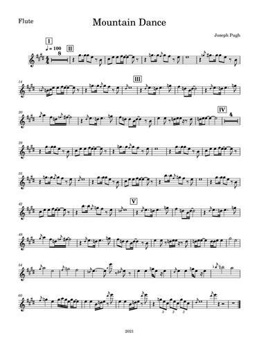 Mountain Dance (Flute Solo)