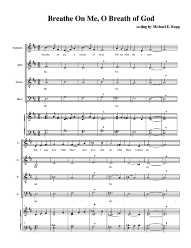 Breathe On Me, Breath Of God (arr. arr. Michael E. Ropp)