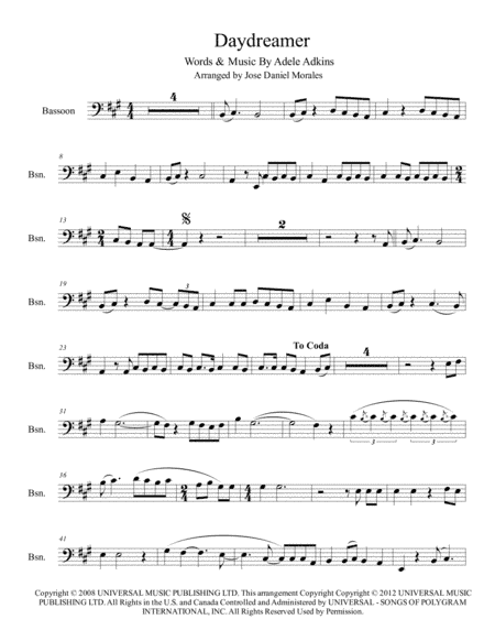 Daydreamer (arr. Jose Daniel Morales A.)