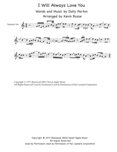 I Will Always Love You (arr. Kevin Busse)