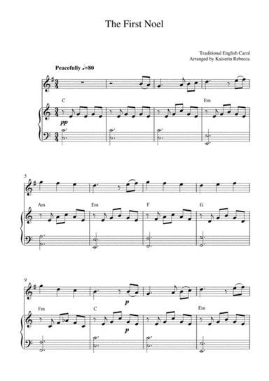 The First Noel (arr. Kaiserin Rebecca)