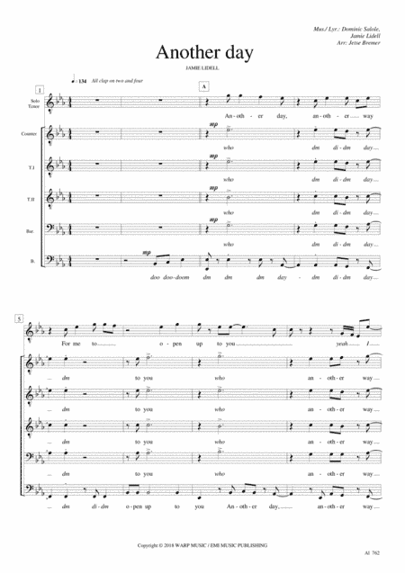 Another Day (arr. Jetse Bremer)