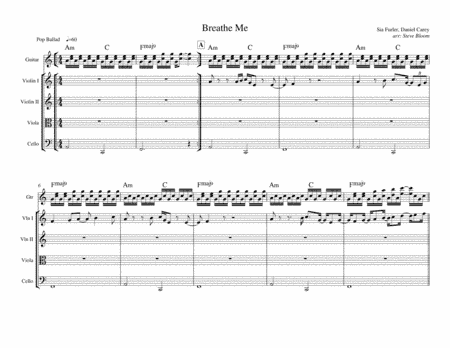 Breathe Me (arr. Steve Bloom)