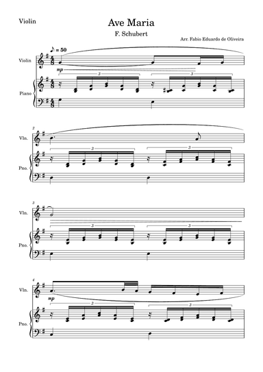 Ave Maria (Schubert) (arr. Fabio Eduardo de Oliveira)