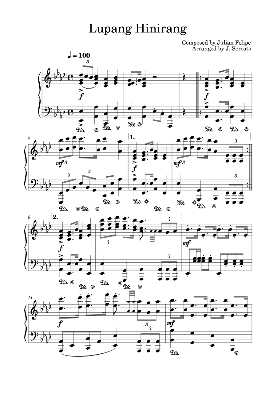 Lupang Hinirang (Philippine National Anthem) (arr. Kingviper)