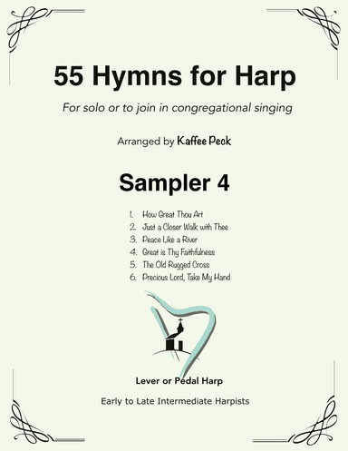 55 Hymns for Harp: Sampler 4 (arr. Kaffee Peck)