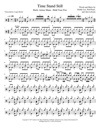 Time Stand Still (arr. Logan Bruner)