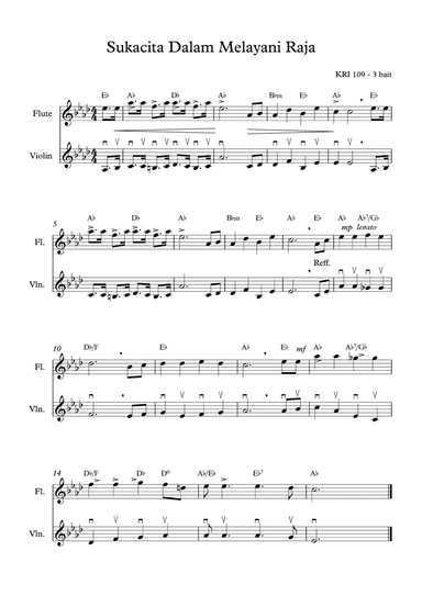 In The Service of the King / Sukacita Dalam Melayani Raja (arr. Angie Wiranata)
