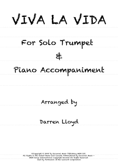 Viva La Vida (arr. Darren Lloyd)