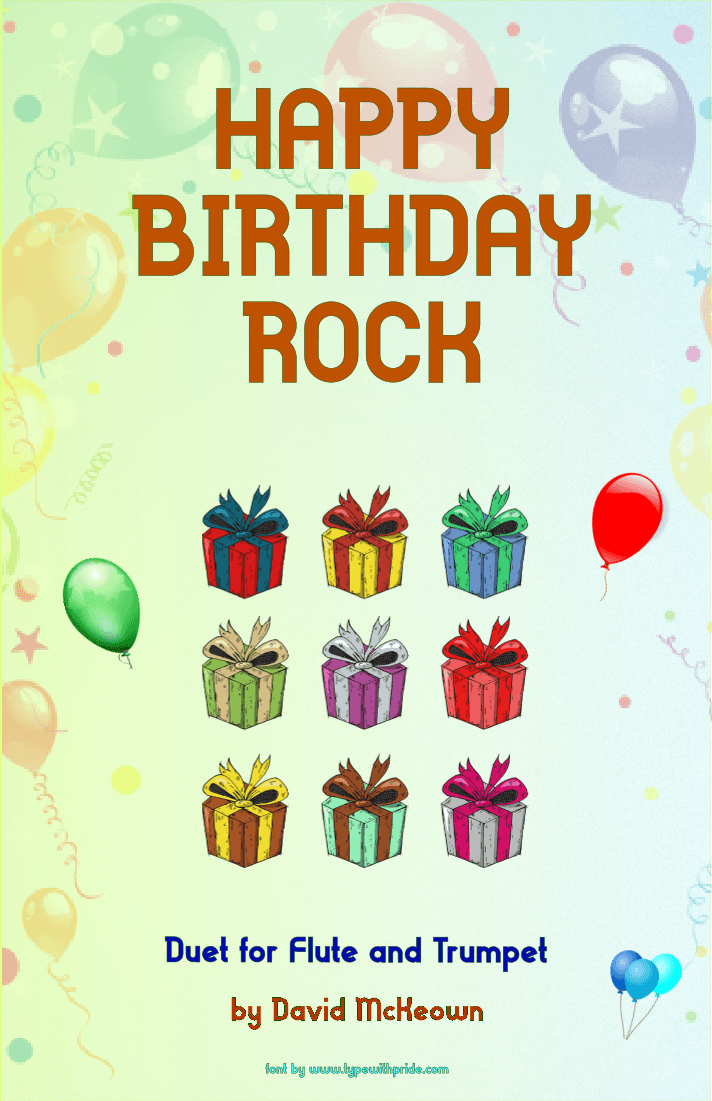 Happy Birthday Rock, for Flute and Trumpet Duet (arr. David McKeown)
