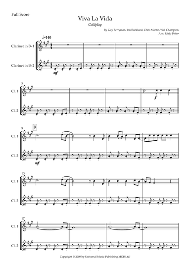 Viva La Vida (arr. Fabio Britto)