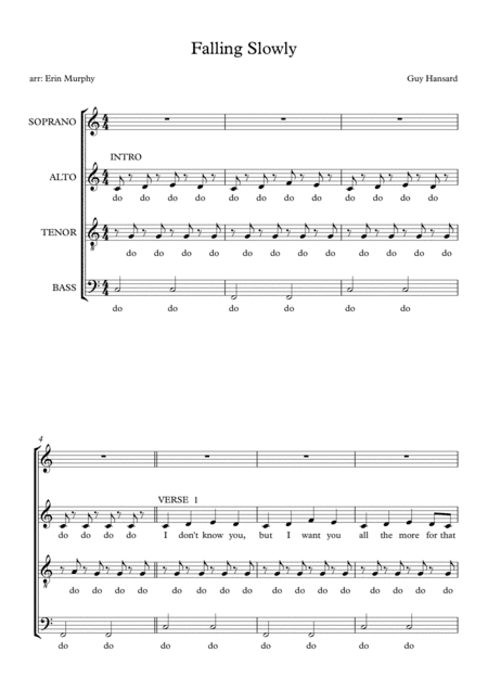 Falling Slowly (arr. Erin Murphy)