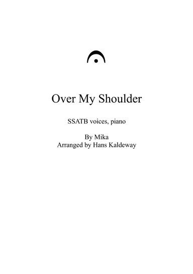 Over My Shoulder (arr. Hans Kaldeway)