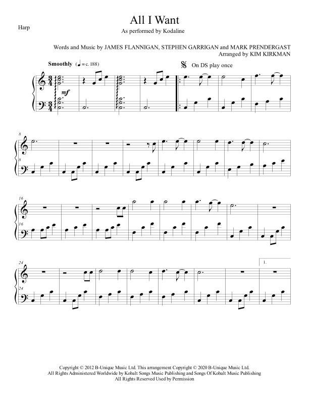 All I Want (arr. Kim Kirkman)