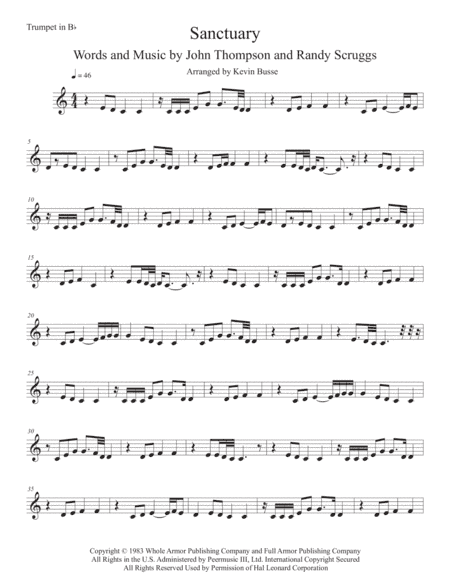 Sanctuary (arr. Kevin Busse)