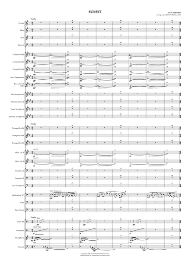 Sunset (arr. John Ivor Holland)