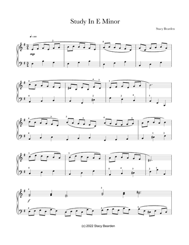 Study in E Minor