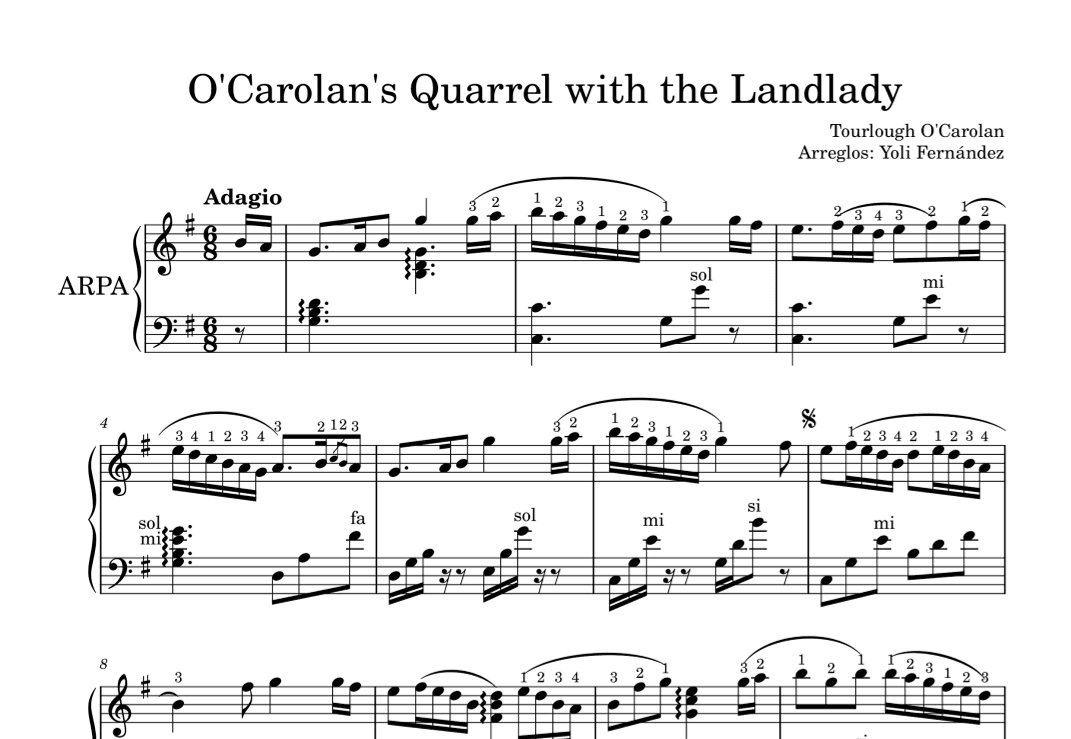O'Carolan's Quarrel with the Landlady (arr. Yoli Fernández)