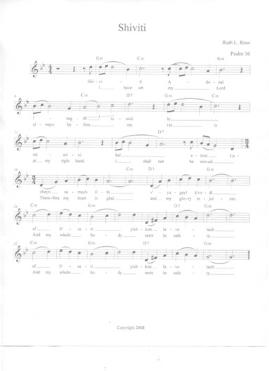 Shiviti (Psalm 16)