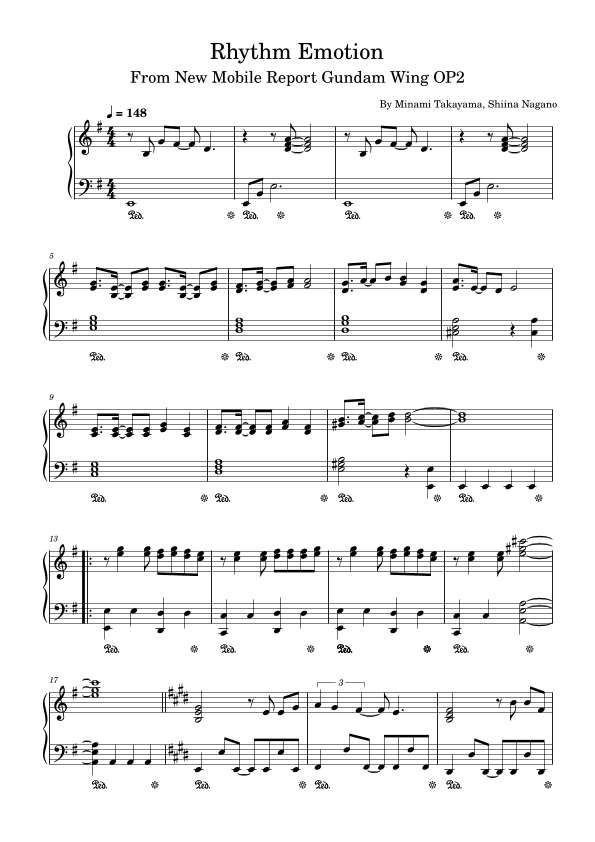 Rhythm Emotion (arr. poon)
