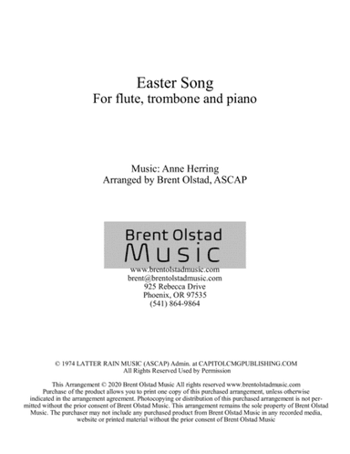 Easter Song Hear The Bells Ringing (arr. Brent Olstad Music)