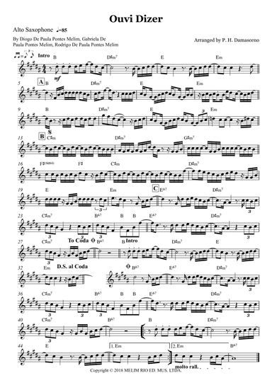 Ouvi Dizer (arr. P.H. Damasceno)