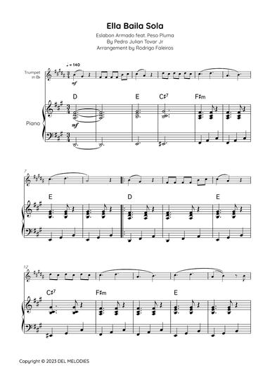 Ella Baila Sola (arr. Rodrigo Faleiros)