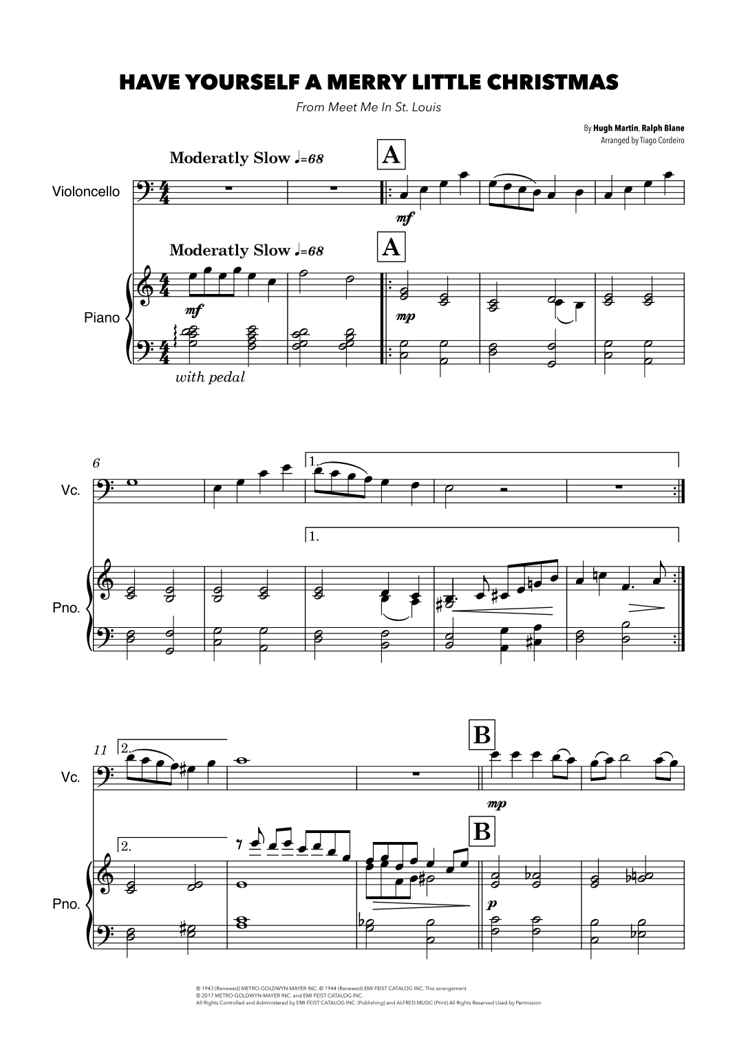 Have Yourself A Merry Little Christmas (arr. Tiago Cordeiro)