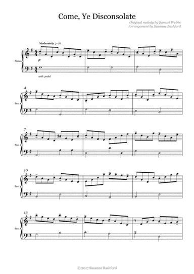 Come, Ye Disconsolate (arr. Susanne Bashford)