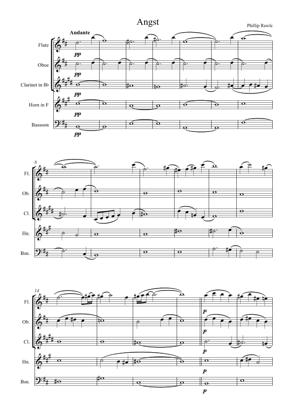 Angst - Wind Quintet