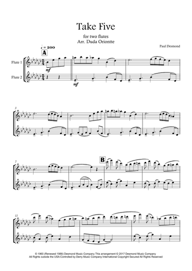 Take Five (arr. Duda Oriontte)