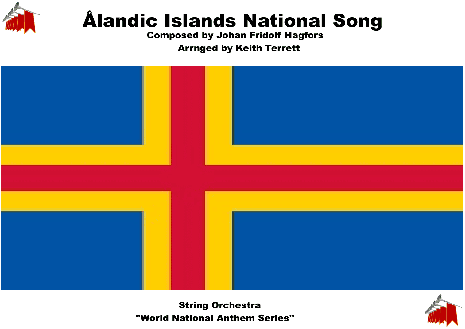 Ålandic Islands National Song  ("Ålänningens sång") for String Orchestra (arr. Keith Terrett)