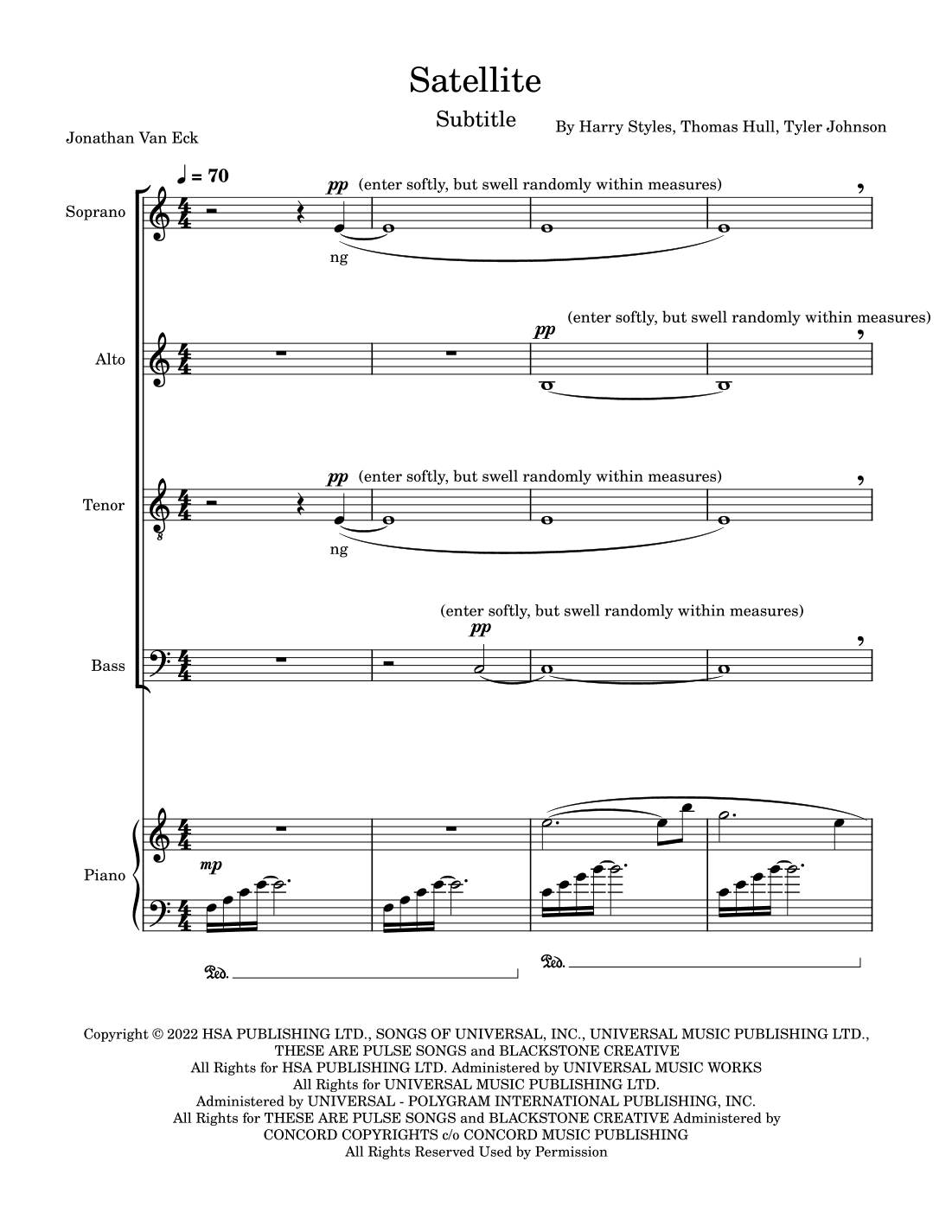 Satellite (arr. Jonathan Van Eck)
