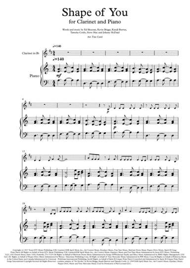 Shape Of You (arr. Tim Curd.)