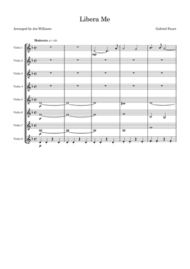 Libera Me from the Faure Requiem (arr. Joe Williams)