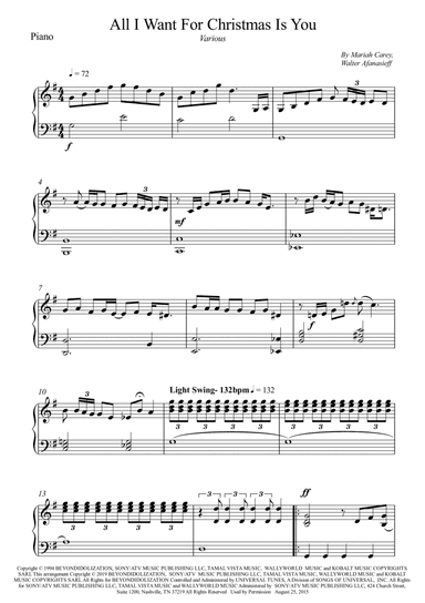 All I Want For Christmas Is You (arr. Wesley S. SIlva)