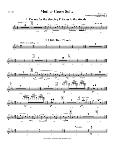 Mother Goose Suite (set of parts, 8.5" x 11" format) (arr. Keith Michael Davis)