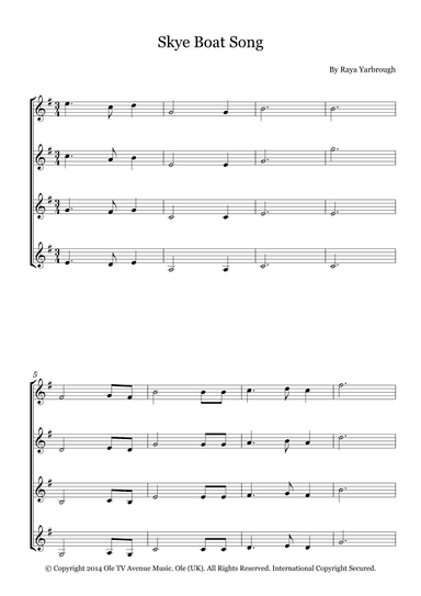 Skye Boat Song (arr. Fernanda Moura)