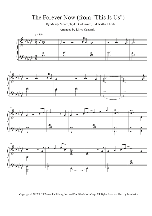 The Forever Now (arr. Liliya Canargiu)