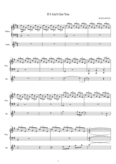 If I Ain't Got You (arr. Alicia Keys)