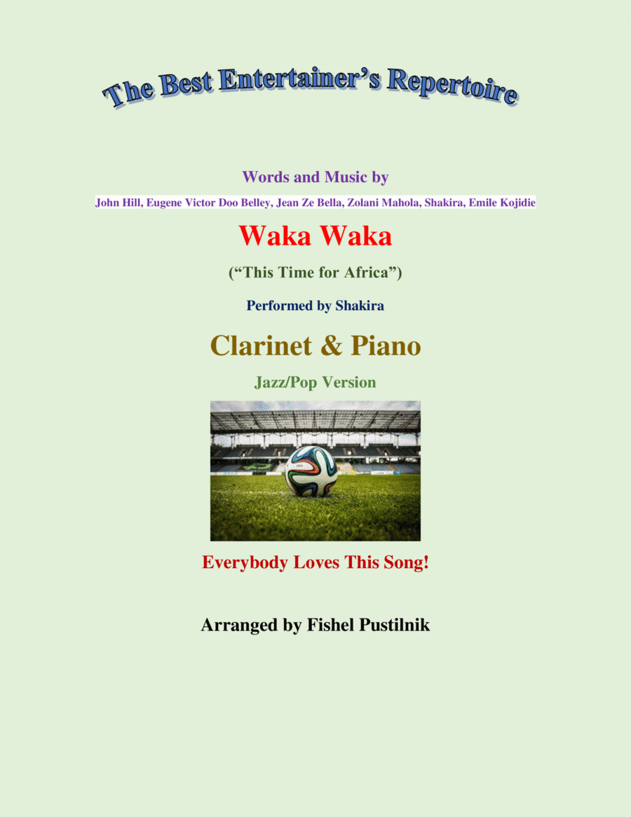 Waka Waka (this Time For Africa) (arr. Fishel Pustilnik)