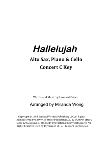 Hallelujah (arr. Miranda Wong)