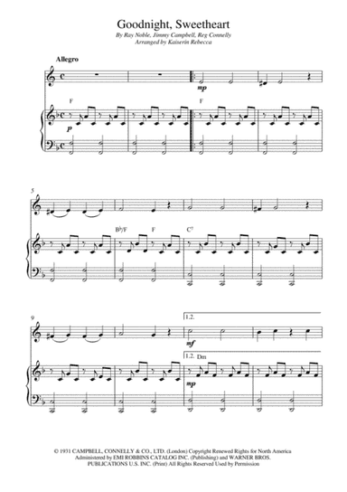 Goodnight Sweetheart (arr. Kaiserin Rebecca)