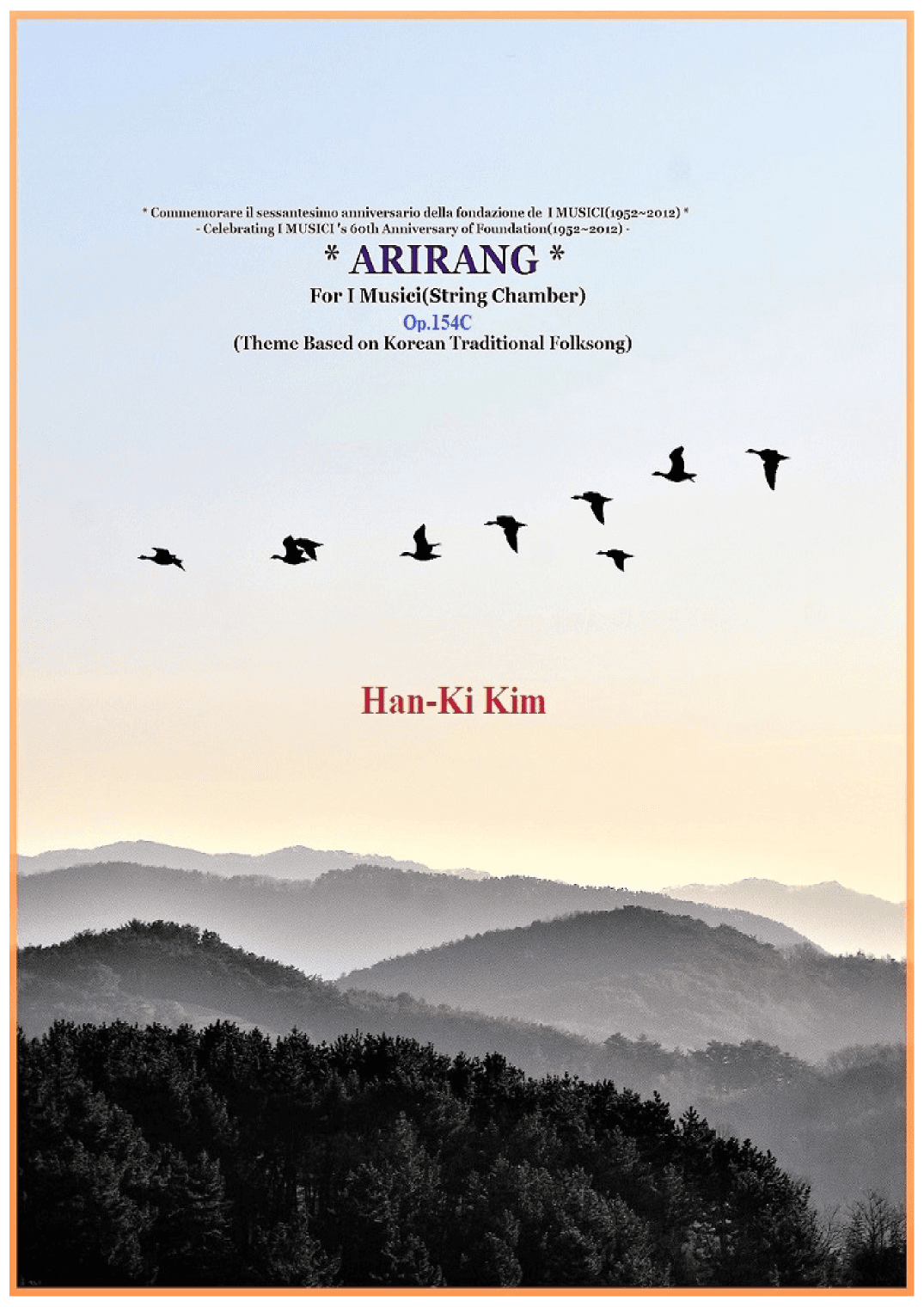 "Arirang" For String Orchestra (Korean Traditional)