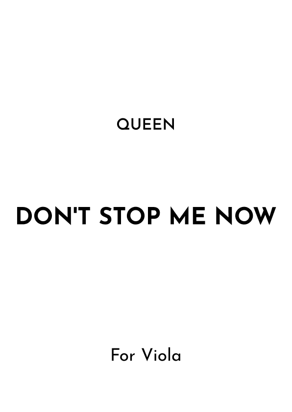 Don't Stop Me Now (arr. Jireh J.)