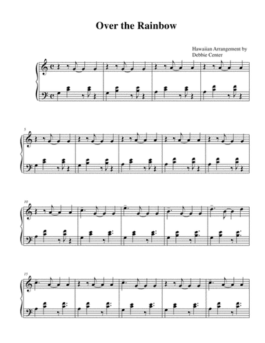 Over The Rainbow (from The Wizard Of Oz) (arr. Debbie Center)