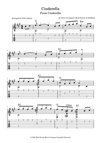Cinderella (arr. Tyler Adams)