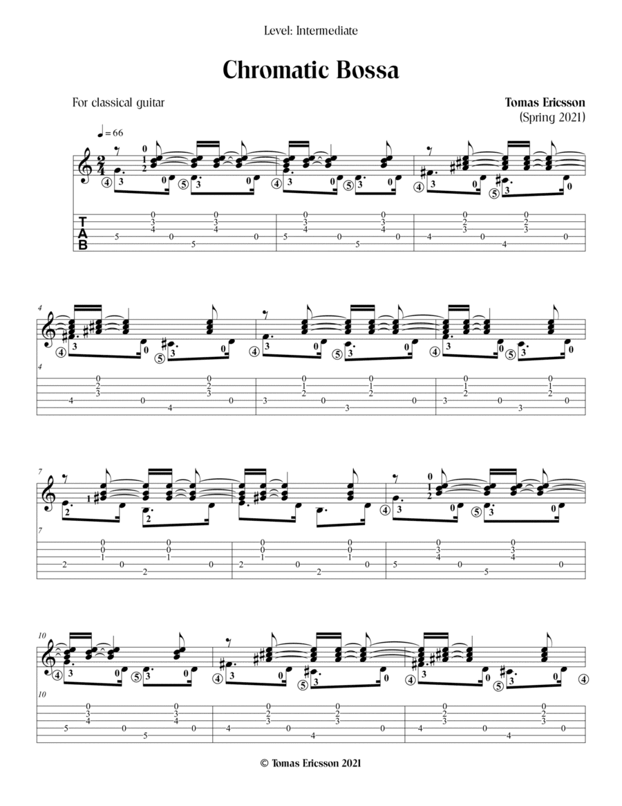 Chromatic Bossa (TAB)