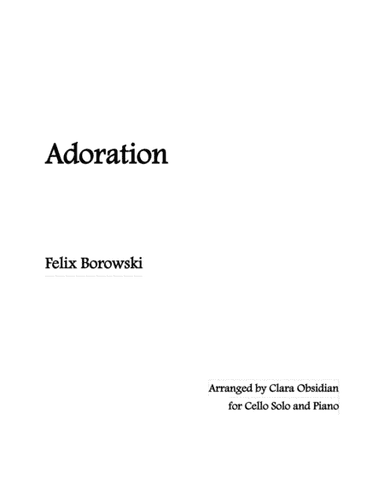 Adoration (arr. Clara Obsidian)