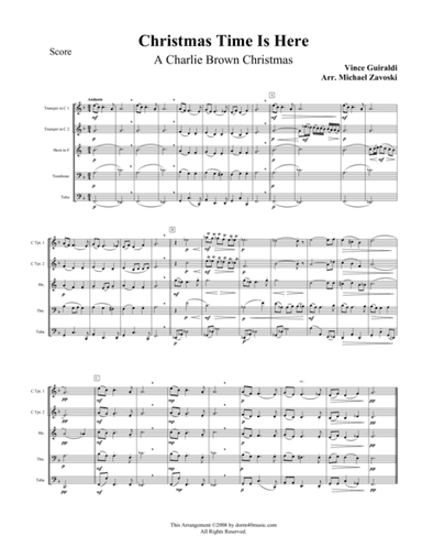 Christmas Time Is Here (arr. M. Zavoski)